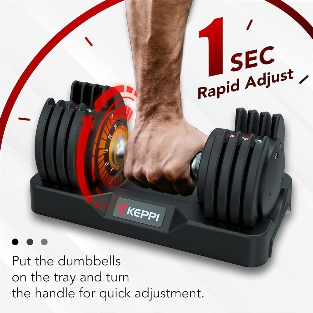 Keppi Adjustable Dumbbells Set weight Adjustment