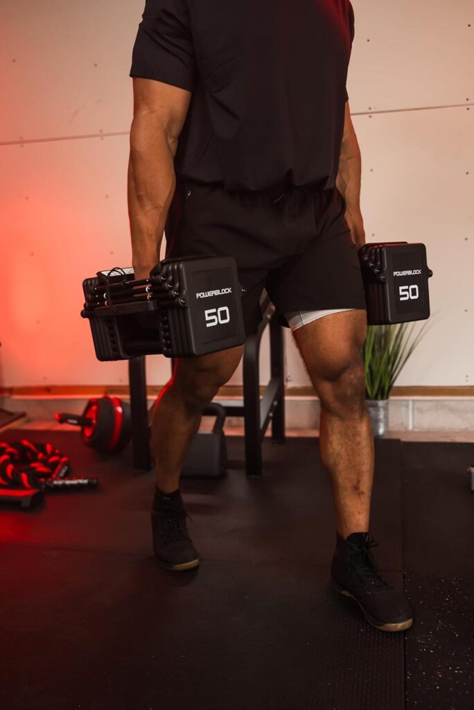 PowerBLock Pro 100 Adjustable Dumbbell Exercise
