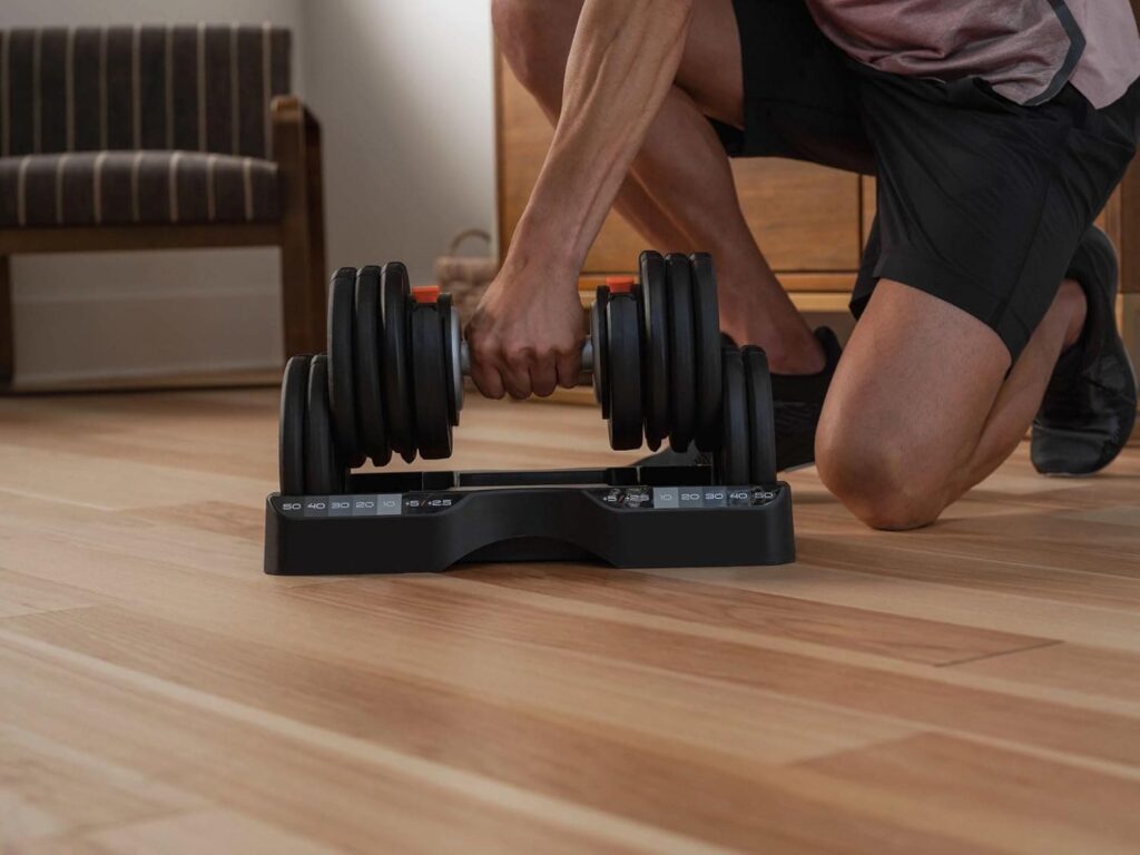 NordicTrack Adjustable Dumbbells weight adjustment