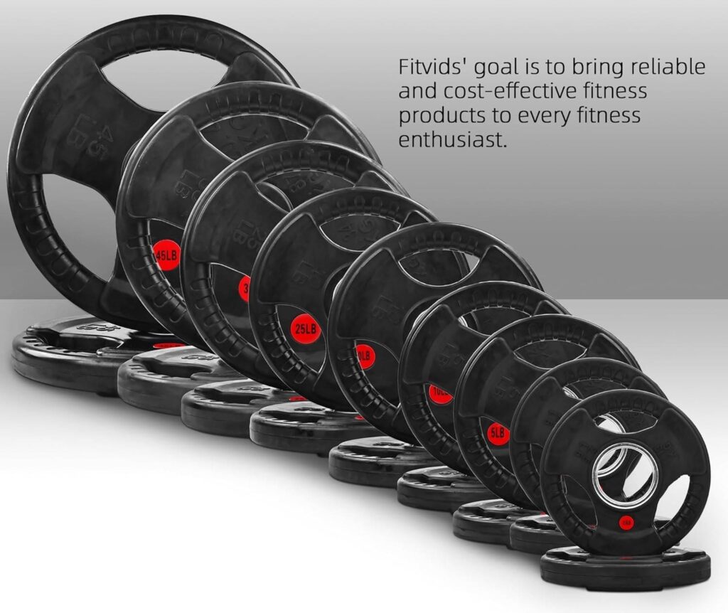 Fitvids Olympic Cast Iron 2 Inch Weight Plates Including Packages Including